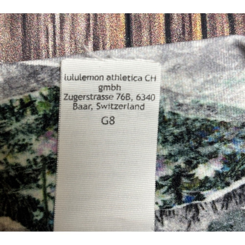 Lululemon Align Leggings Womens Size 8 Mountains cape Print Yoga Running Pants - Picture 13 of 14